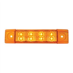 GG76270 - 6"L RECT. SPYDER AMBER/AMBER 8-LED MARKER/CLEARANCE LIGHT
