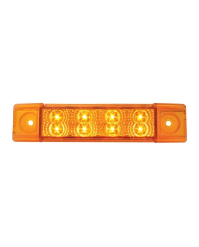 GG76270 - 6"L RECT. SPYDER AMBER/AMBER 8-LED MARKER/CLEARANCE LIGHT