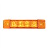 GG76270 - 6"L RECT. SPYDER AMBER/AMBER 8-LED MARKER/CLEARANCE LIGHT