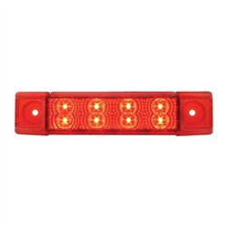 GG76272 - 6"L RECT. SPYDER RED/RED 8-LED MARKER/CLEARANCE LIGHT