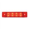 GG76272 - 6"L RECT. SPYDER RED/RED 8-LED MARKER/CLEARANCE LIGHT