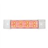 GG76273 - 6"L RECT. SPYDER RED/CLEAR 8-LED MARKER/CLEARANCE LIGHT