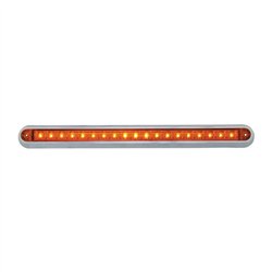 GG76290 - 12" AMBER/AMBER 18 LED LIGHT BAR W/ CR. PLASTIC BASE MOUNT