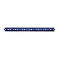 GG76292 - 12" BLUE/BLUE 18 LED LIGHT BAR W/ CR. PLASTIC BASE MOUNT