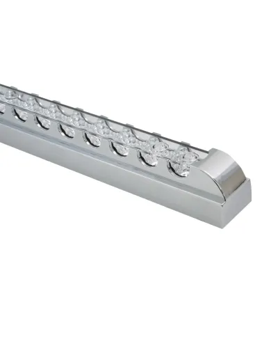 GG76301 - 20"L SPYDER AMBER/CLEAR 17-LED LIGHT BAR W/CR. PL BEZEL 1 ROW