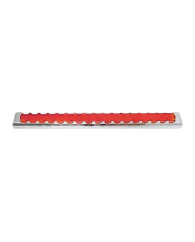 GG76302 - 20"L SPYDER RED/RED 17-LED LIGHT BAR W/CR. PL BEZEL 1 ROW