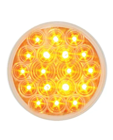 GG76451 - 4" FLEET AMBER/CLEAR 18 LED SEALED LIGHT