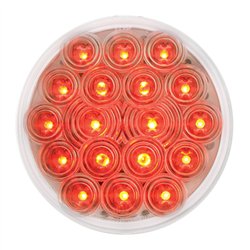 GG76453 - 4" FLEET RED/CLEAR 18 LED SEALED LIGHT