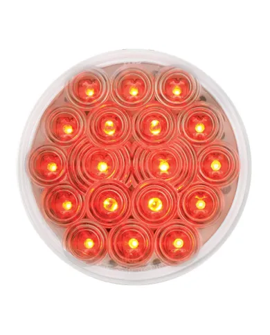 GG76453 - 4" FLEET RED/CLEAR 18 LED SEALED LIGHT