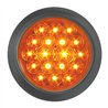 GG76455 - 4" FLEET AMBER/AMBER 18 LED LIGHT W/ GROMMET & PIGTAIL