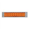 GG76485 - 10"L SPYDER AMBER/AMBER 18-LED LIGHT BAR W/CR. PL BEZEL 2 ROW