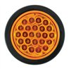 GG76500 - 4" PEARL AMBER LED STROBE LIGHT W/GROMMET & PIGTAIL