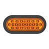GG76520 - OVAL PEARL AMBER LED STROBE LIGHT W/GROMMET & PIGTAIL