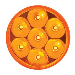 GG76545 - 2" LOW PROFILE PEARL AMBER/ AMBER 7 LED DUAL/3WIRES LIGHT
