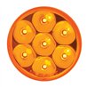 GG76545 - 2" LOW PROFILE PEARL AMBER/ AMBER 7 LED DUAL/3WIRES LIGHT