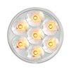 GG76546 - 2" LOW PROFILE PEARL AMBER/ CLEAR 7 LED DUAL/3WIRES LIGHT