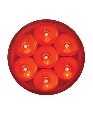GG76547 - 2" LOW PROFILE PEARL RED/ RED 7 LED DUAL/3WIRES LIGHT