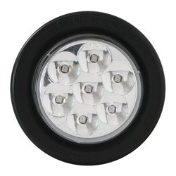 GG76551 - 2" LOW PROFILE PEARL AM/CLEAR LED LIGHT W/PIGTAIL & GROMMET