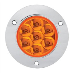 GG76560 - 2" LOW PROFILE PEARL AM/AM LED LIGHT W/PIGTAIL & CR. RIM