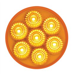 GG76625 - 2" LOW PROFILE SPYDER AMBER/ AMBER 7 LED DUAL/3WIRES LIGHT