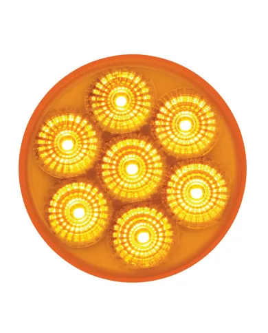 GG76625 - 2" LOW PROFILE SPYDER AMBER/ AMBER 7 LED DUAL/3WIRES LIGHT