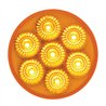 GG76625 - 2" LOW PROFILE SPYDER AMBER/ AMBER 7 LED DUAL/3WIRES LIGHT