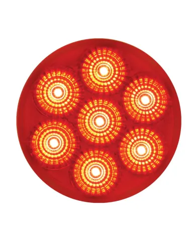 GG76627 - 2" LOW PROFILE SPYDER RED/ RED 7 LED DUAL/3WIRES LIGHT