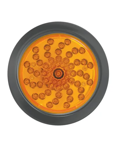 GG76725 - 4" TWISTER AMBER/AMBER 61-LED LIGHT W/GROMMET & PIGTAIL