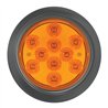 GG76844 - 4" MEGA 10 PLUS AMBER/AMBER LED W/ GROMMET & PIGTAIL