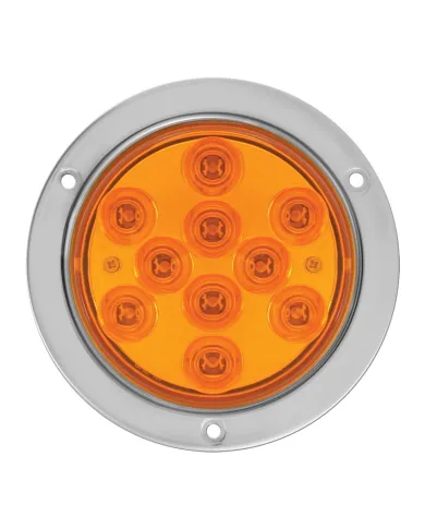 GG76850 - 4" MEGA 10 PLUS AM/AM LED W/ S.S. FLANGE MOUNT & PIGTAIL