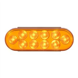 GG76860 - OVAL MEGA 10 PLUS AMBER/AMBER 10-LED LIGHT