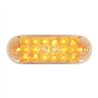 GG77051 - OVAL LOW PROFILE SPYDER AMBER/ CLEAR 20-LED LIGHT W/PLUG