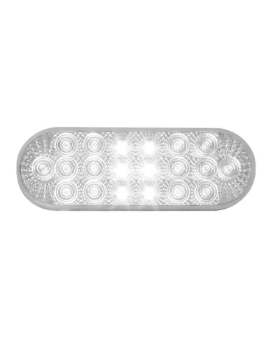 GG77052 - OVAL LOW PROFILE SPYDER WHITE 20-LED LIGHT W/PLUG