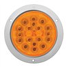 GG77060 - 4" LOW PROFILE SPYDER AMBER/ AMBER LED W/S.S. RIM & PIGTAIL