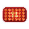 GG77182 - RECT. PEARL RED 24 LED LIGHT RED LENS