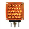 GG77621 - SQUARE 2 FACE AMBER/RED LED PEDESTAL PEARL LIGHT L/H
