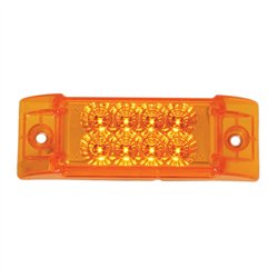 GG77660 - RECT. SPYDER AMBER/AMBER 8-LED MARKER SEALED LIGHT