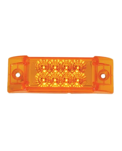 GG77660 - RECT. SPYDER AMBER/AMBER 8-LED MARKER SEALED LIGHT
