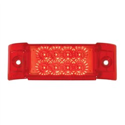 GG77662 - RECT. SPYDER RED/RED 8-LED MARKER SEALED LIGHT