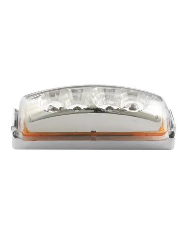 GG77861 - RECT. AMBER/CLEAR SPYDER LED LIGHT W/ CR. BRACKET