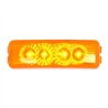 GG77960 - RECT. SPYDER AMBER 4 LED LIGHT AMBER LENS