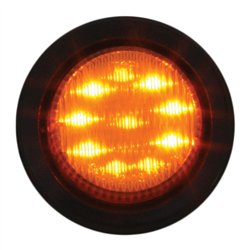 GG79282 - 2" AMBER LED MARKER LIGHT W/ GROMMET & PIGTAIL
