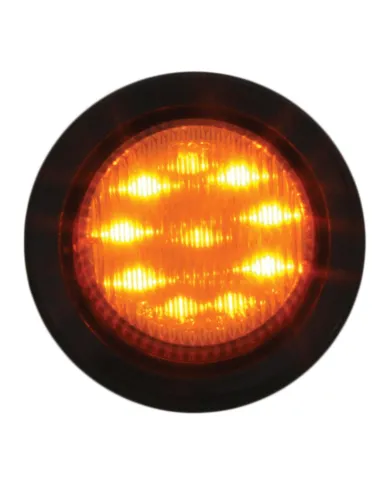 GG79282 - 2" AMBER LED MARKER LIGHT W/ GROMMET & PIGTAIL