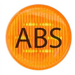 GG79286 - 2" AMBER LED MARKER LIGHT W/ ABS LOGO