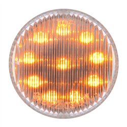 GG79287 - 2" FLEET AMBER/CLEAR 10 LED SEALED LIGHT