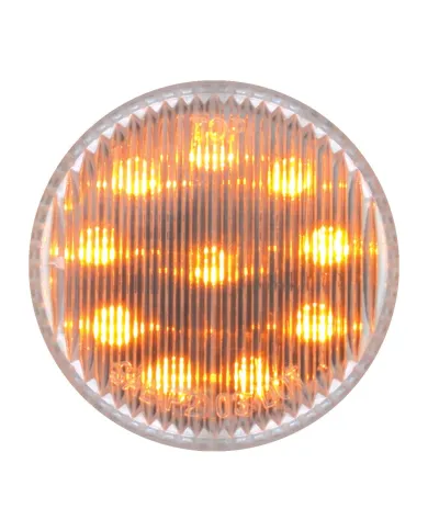 GG79287 - 2" FLEET AMBER/CLEAR 10 LED SEALED LIGHT