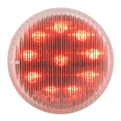 GG79288 - 2" FLEET RED/CLEAR 10 LED SEALED LIGHT