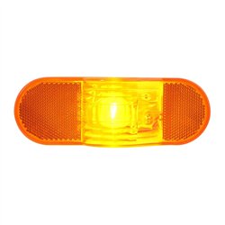 GG80703 - OVAL AMBER SIDE TURN W/ REFLECTOR SEALED LIGHT