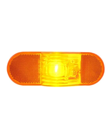 GG80703 - OVAL AMBER SIDE TURN W/ REFLECTOR SEALED LIGHT