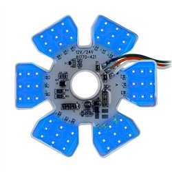 GG81777 - BLUE ULTRA THIN AIR CLEANER HEX 54 LED DUAL FUNCTION LIGHT 12/24V